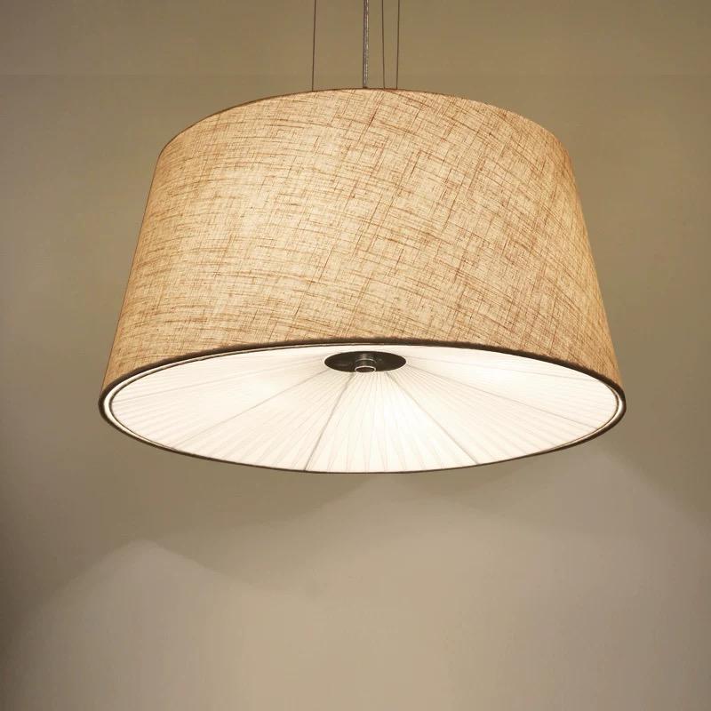 Modern Fabric Drum Ceiling Light
