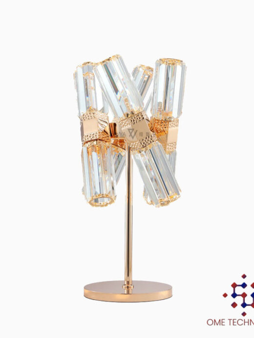 Hotel Golden Luxury Crystal Irregular Shape Table Lamp