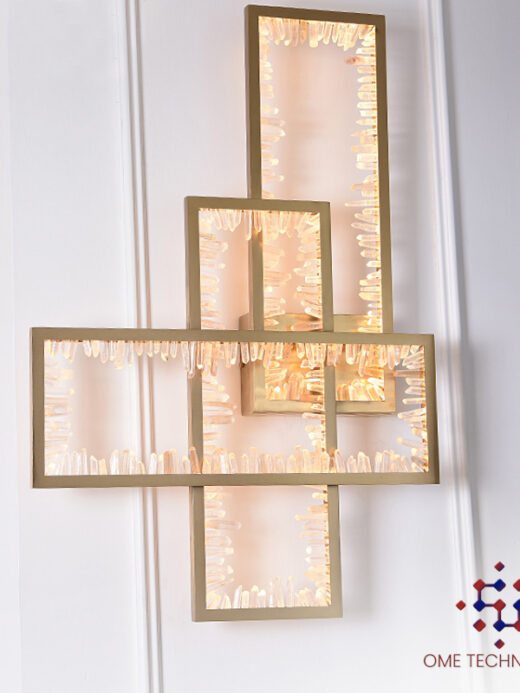 Hotel Crystal Decor Tube Wall Light