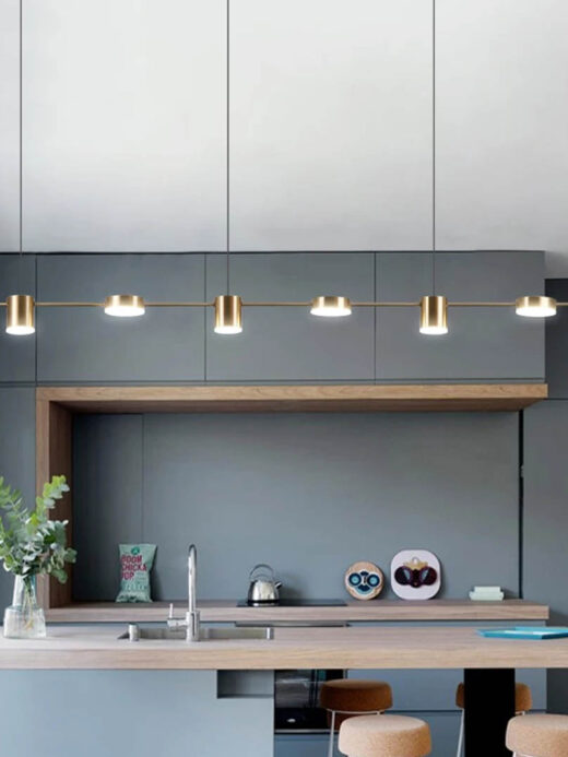 Hotel Black Gold Led Chandelier Dining Light