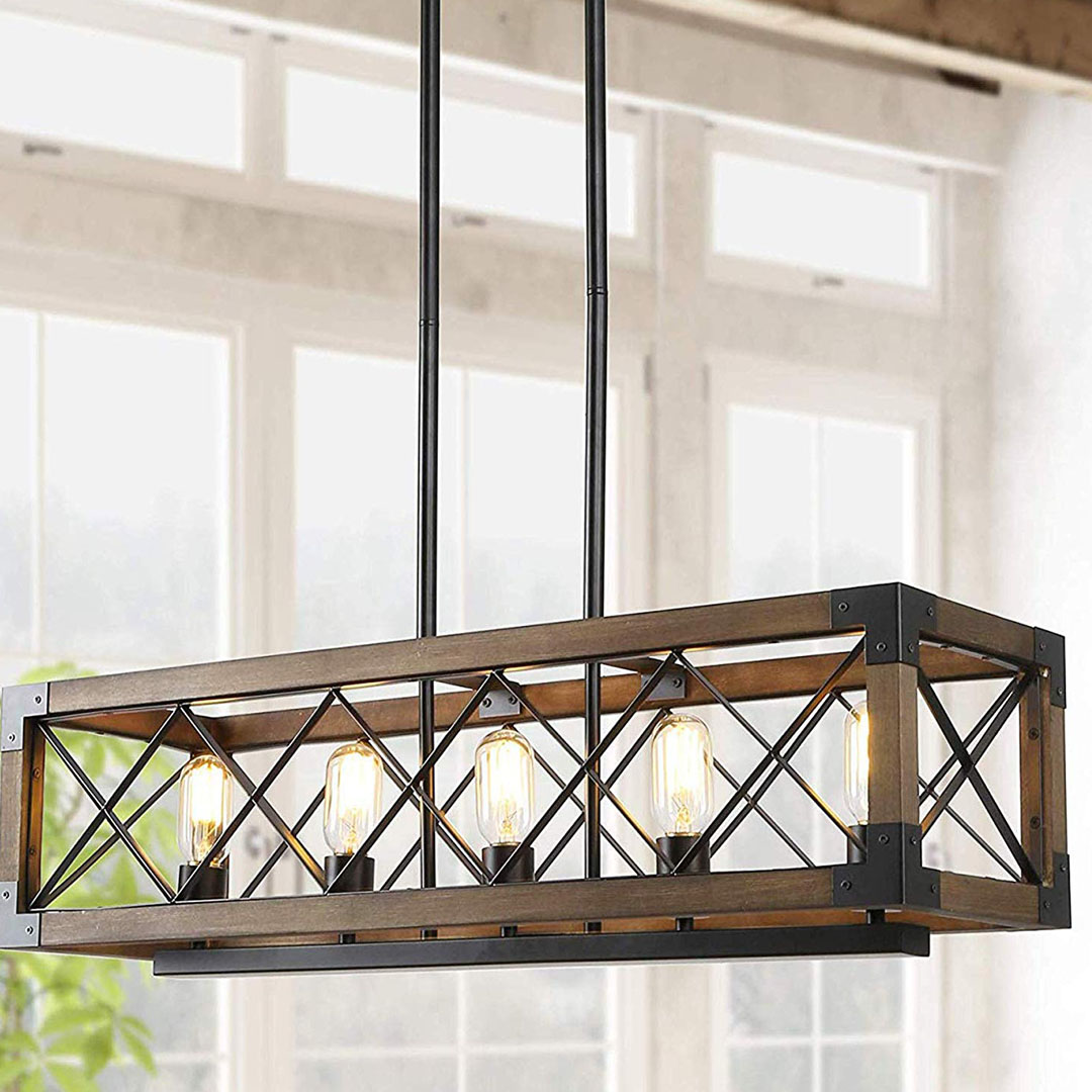 Hotel Modern Wood Decorative Dining Light