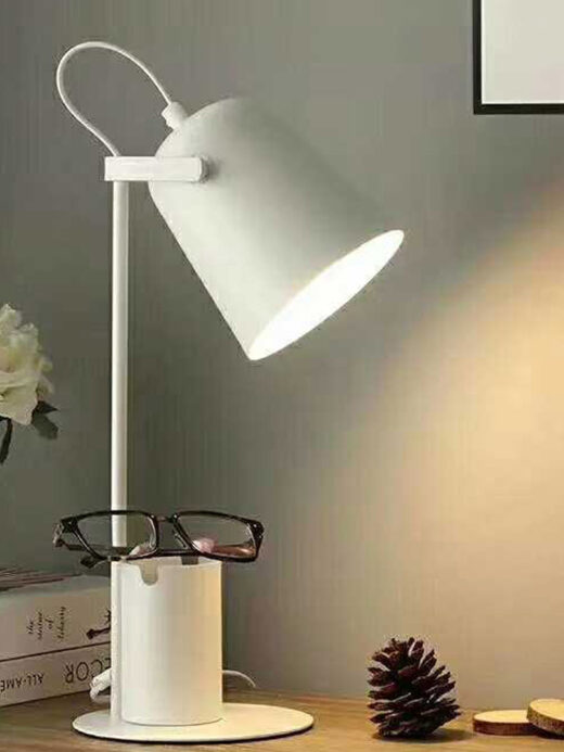Hotel Table Light with Small Canister