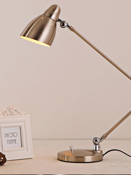 Hotel LED Adjustable Golden Metallic Table Light