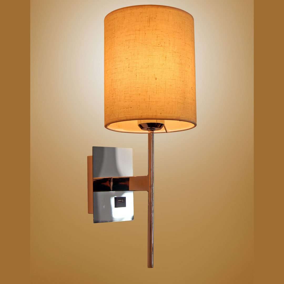 Hotel Circular Orange Wall Light