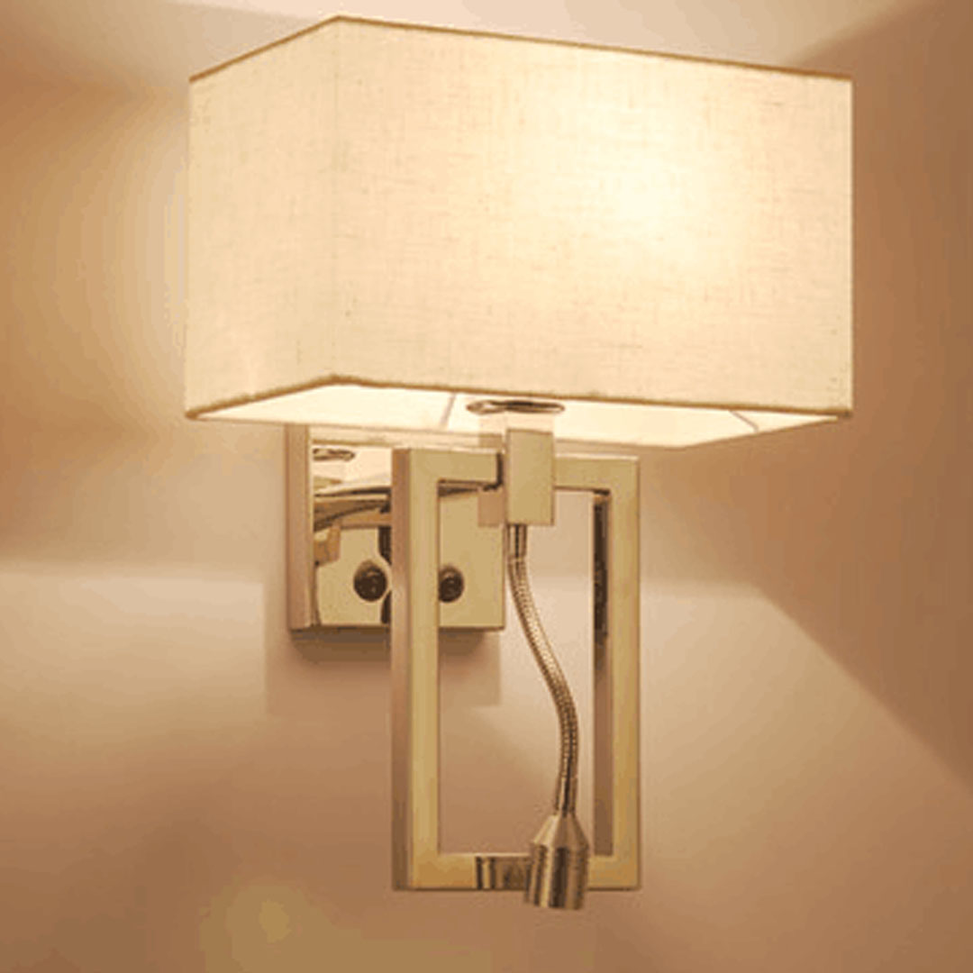 Hotel Wall Light with Led Reading Lamp