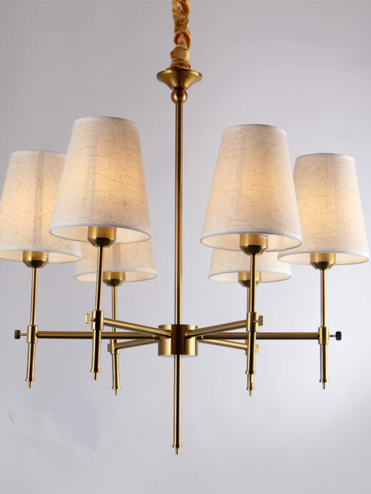 Lurevia Gold 6-Light Ceiling Lamp