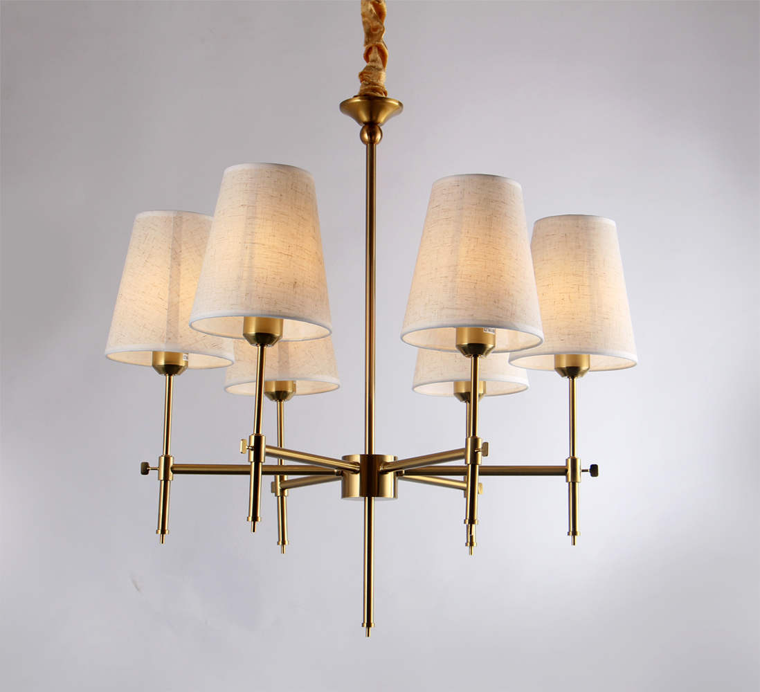 Lurevia Gold 6-Light Ceiling Lamp