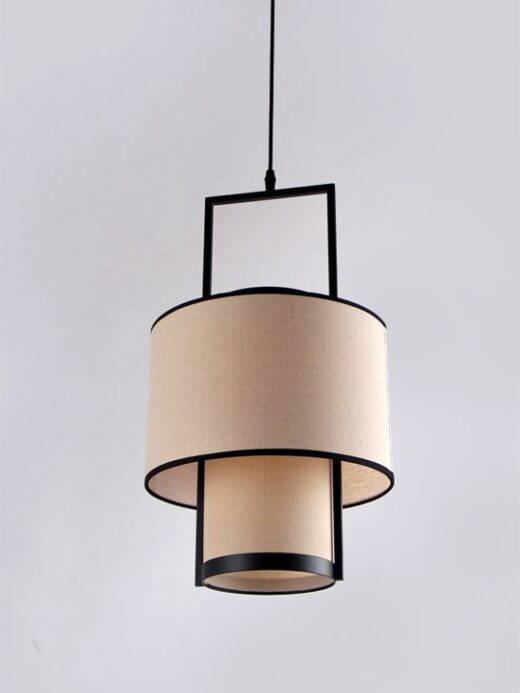 Modern Tiered Fabric Pendant Light