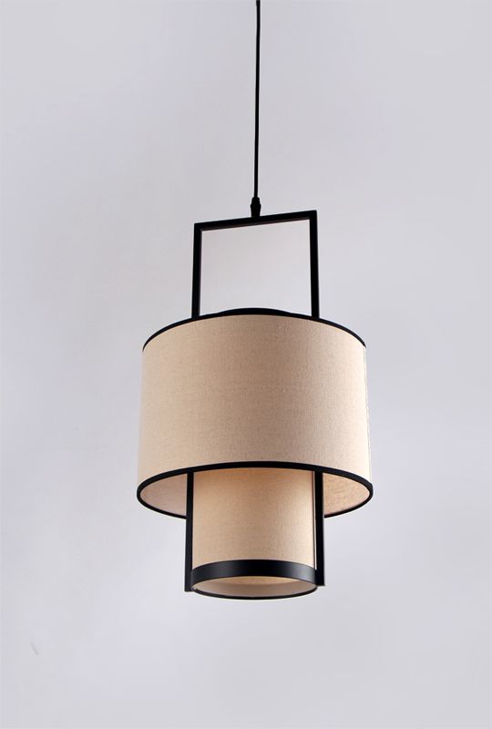 Modern Tiered Fabric Pendant Light