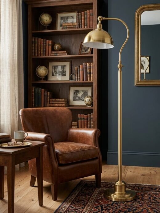 Classic Gold Arched Floor Lamp