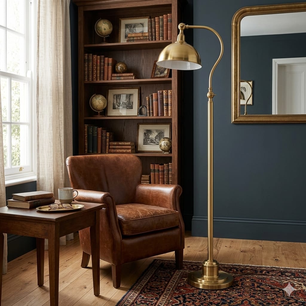 Classic Gold Arched Floor Lamp