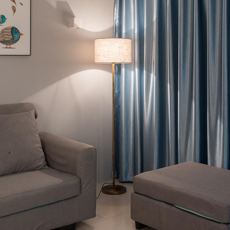 Golden Textured Floor Lamp - Image 2