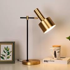 Adjustable Gold & Black Task Desk Lamp