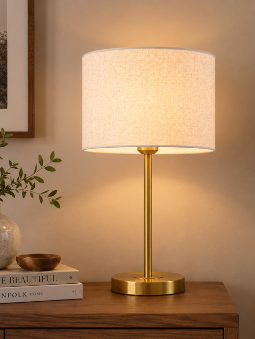 Sleek Gold Stem Table Lamp MT 9009 Gd