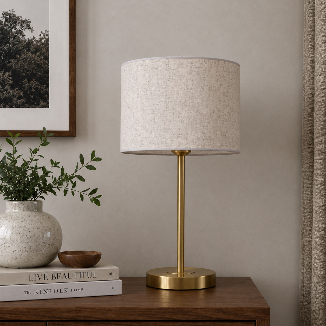 Sleek Gold Stem Table Lamp MT 9009 Gd - Image 2