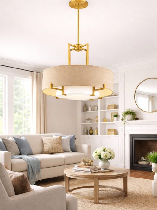 Dual-Layer Drum Pendant Light GD - Small
